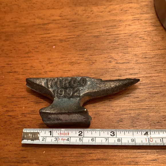 Vintage Mini Cast Iron Anvil Jewelry Blacksmith Paperweight WIRCO 1992 - Picture 5 of 9